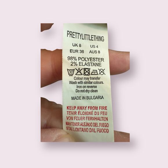 PrettyLittleThing Backless Green Long Sleeves Crop Top.  4 - Picture 7 of 8